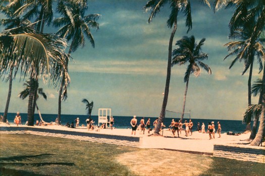 Beach Club Volleyball Key Biscayne c.1960